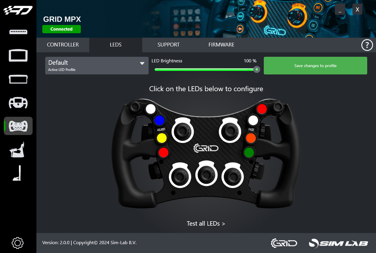 GRID Engineering MPX V2 Sim Racing Wheel
